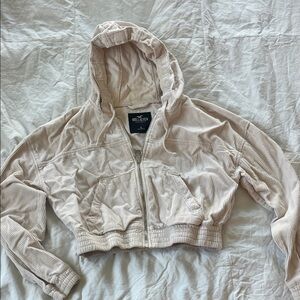 Hollister Women's Light Beige Bomber Jacket